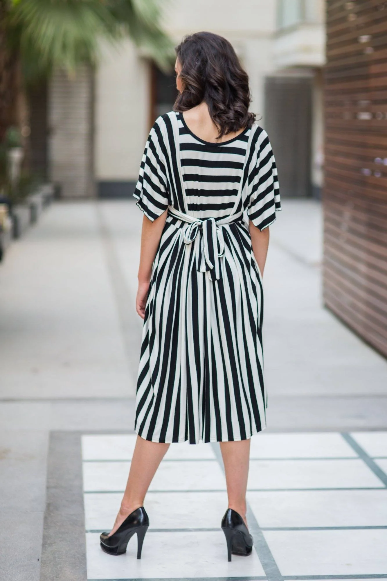 Classic Striped Maternity and Nursing Tunic - Chenance