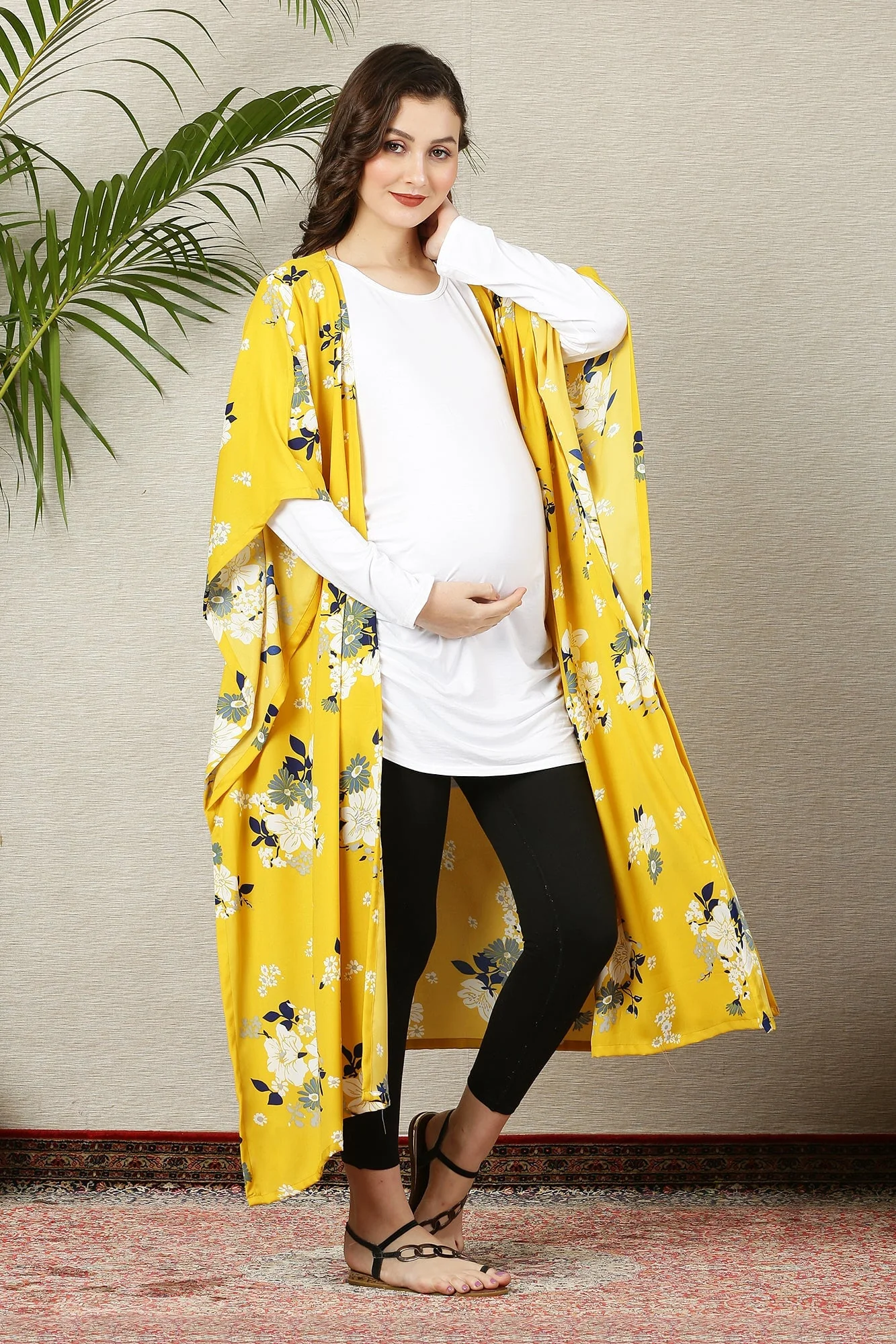 Hello Yellow Breezy Maternity Cover Up - Chenance