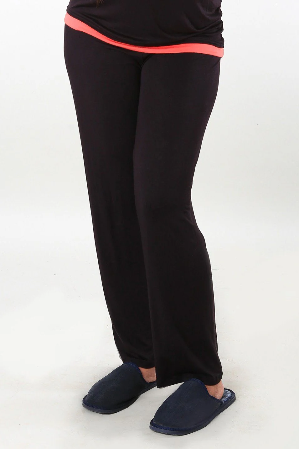 Black Soft Stretch Maternity Pyjama and Yoga Pant - Chenance