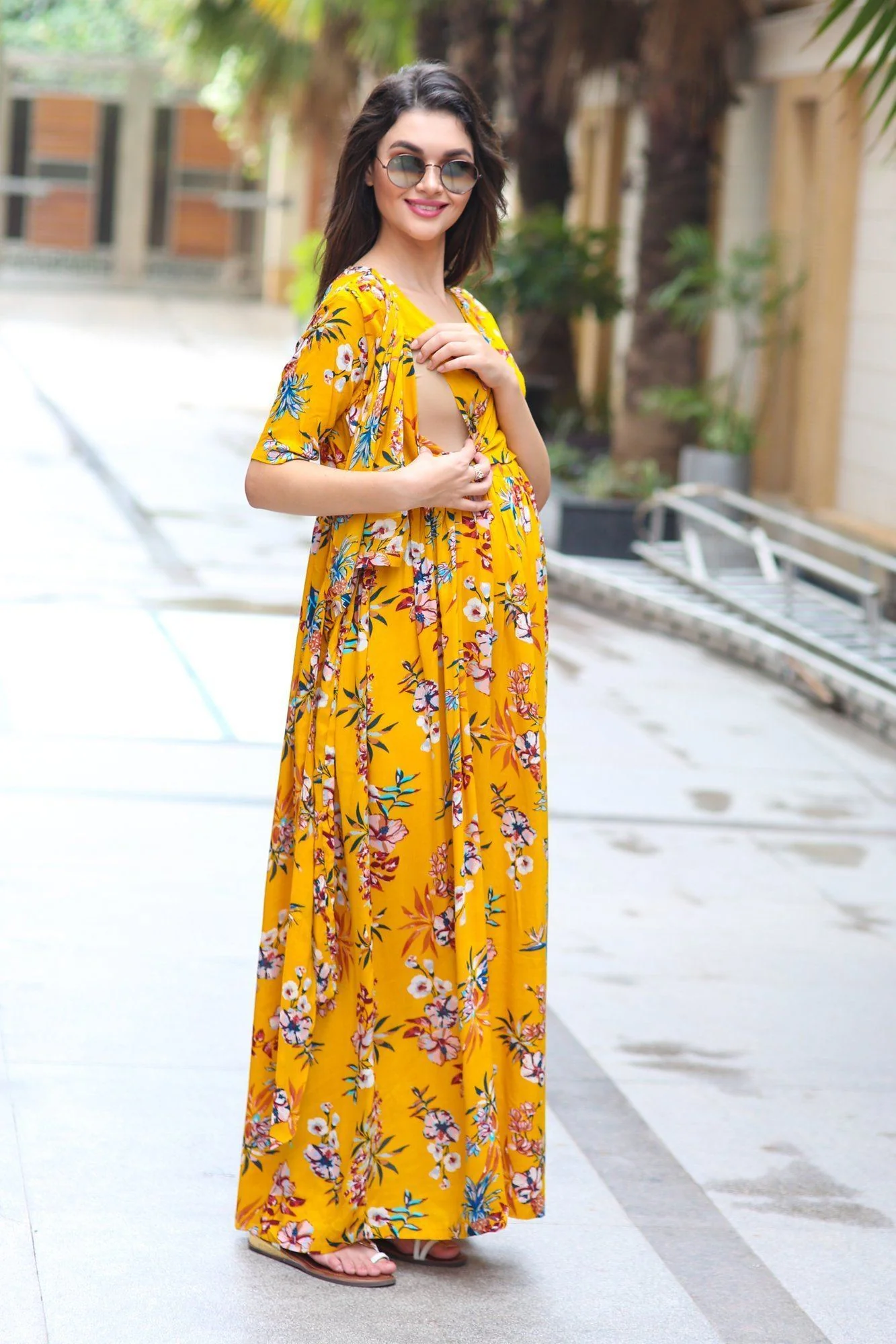 Sunshine Maternity & Nursing Wrap Dress - Chenance