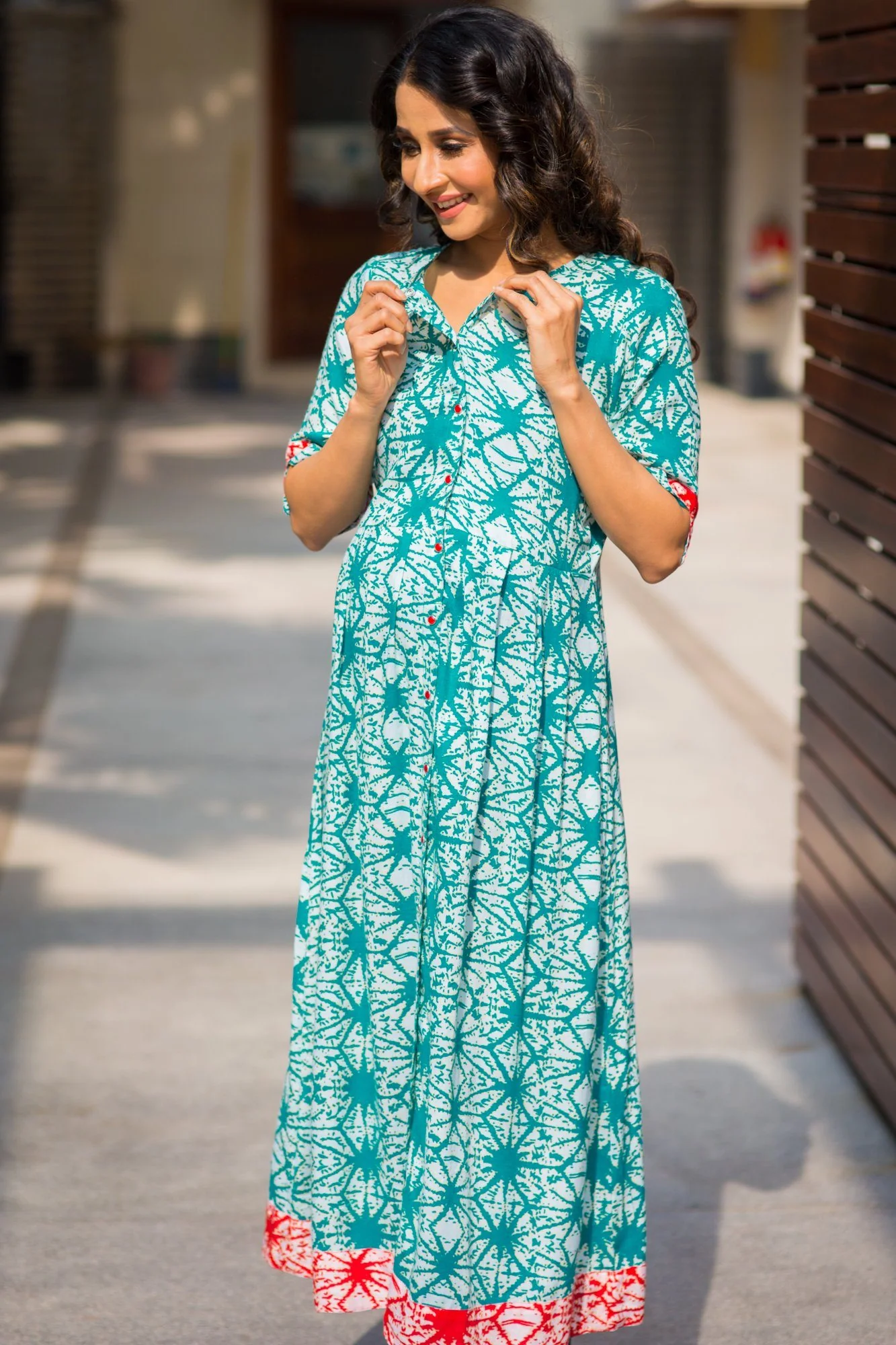 Emerald Star Maternity and Nursing Kurta - Chenance