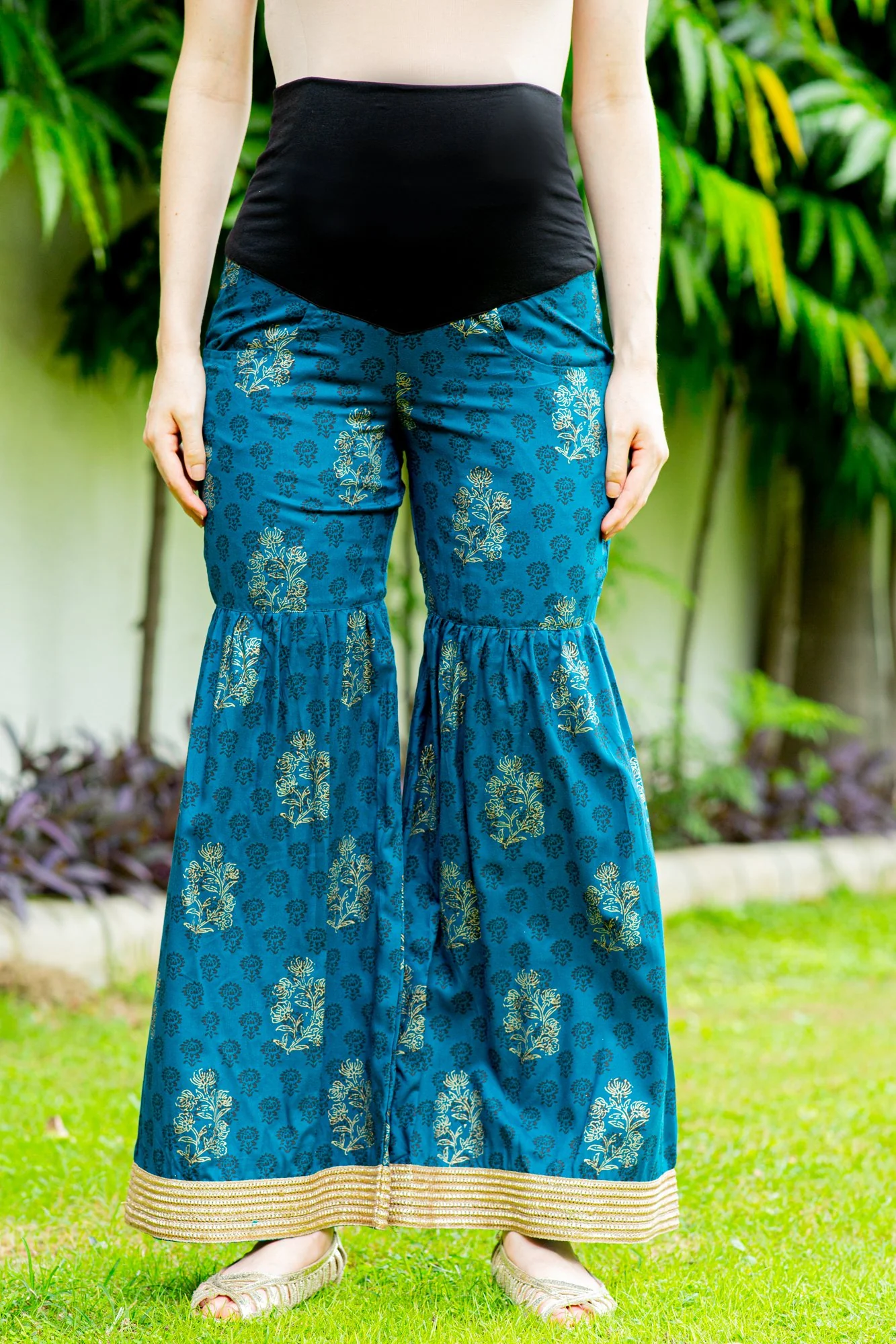 Indigo Gold Maternity & Nursing Suit Set (2 pc) - Chenance