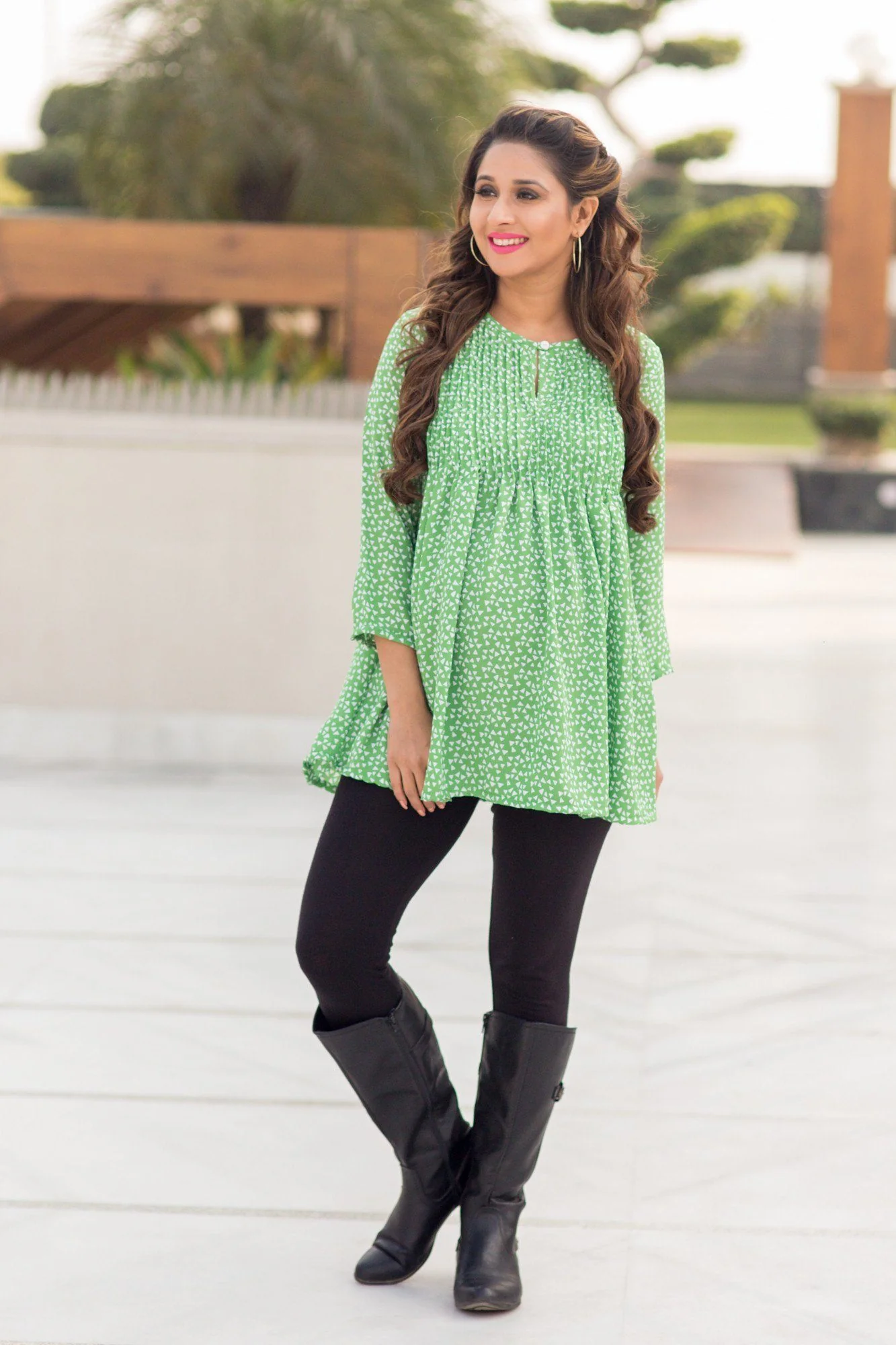 Spring Green Concealed Zip Nursing Top - Chenance