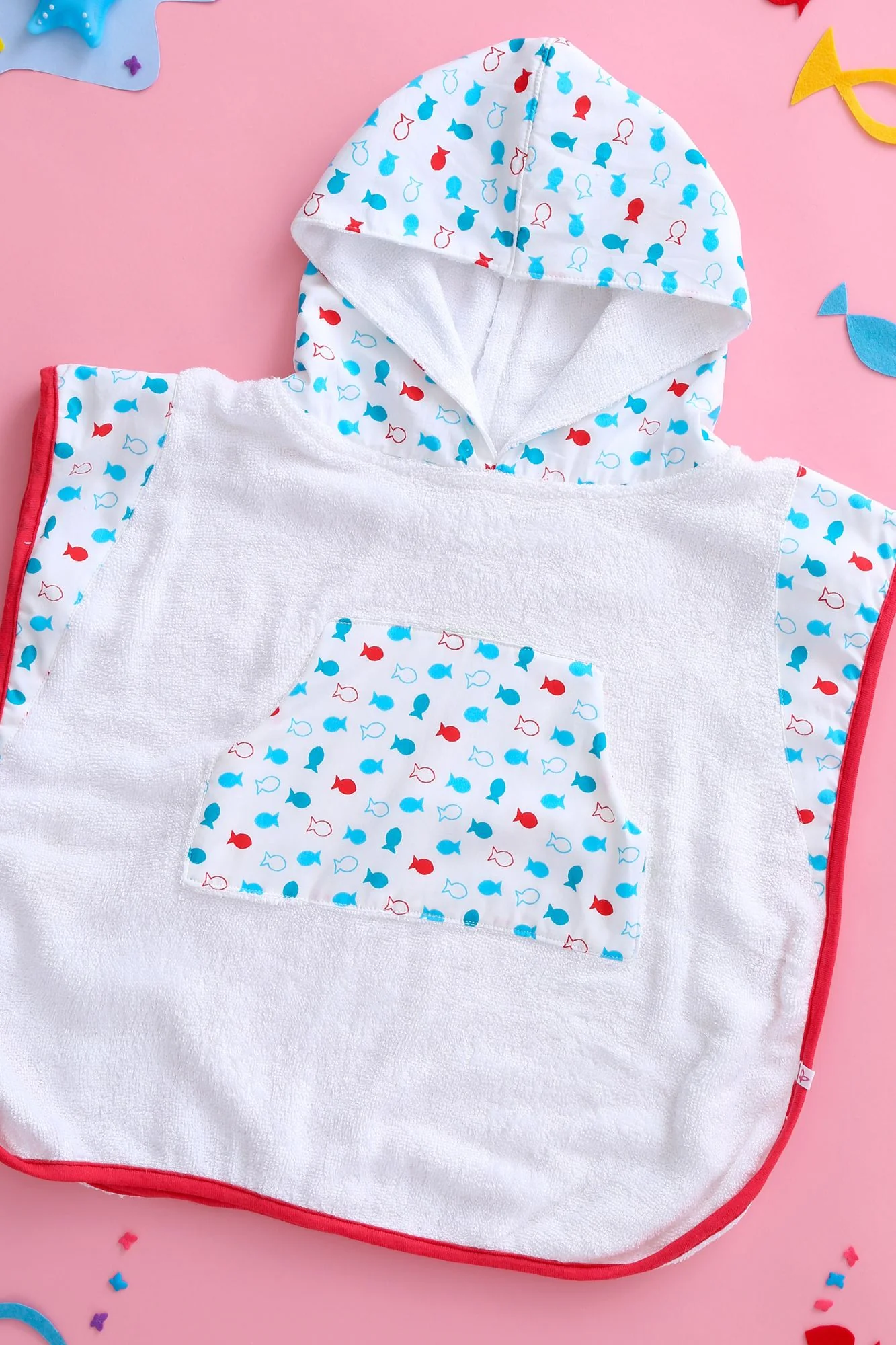 Fishy Pop - Hooded Poncho - Chenance