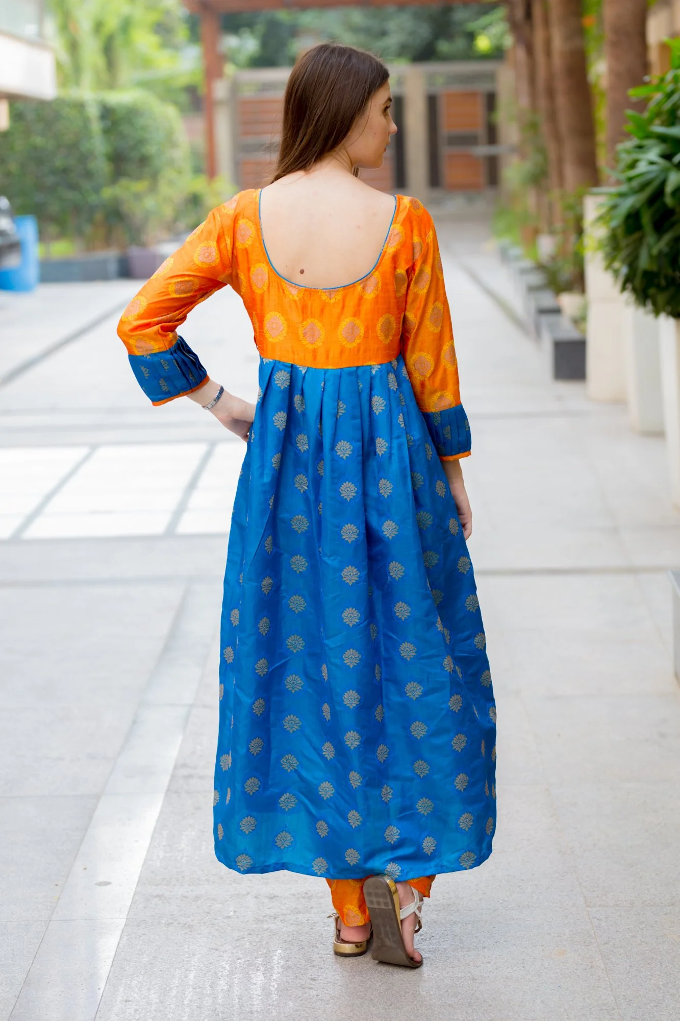 Tangy contrast Maternity & Nursing Kurta - Chenance