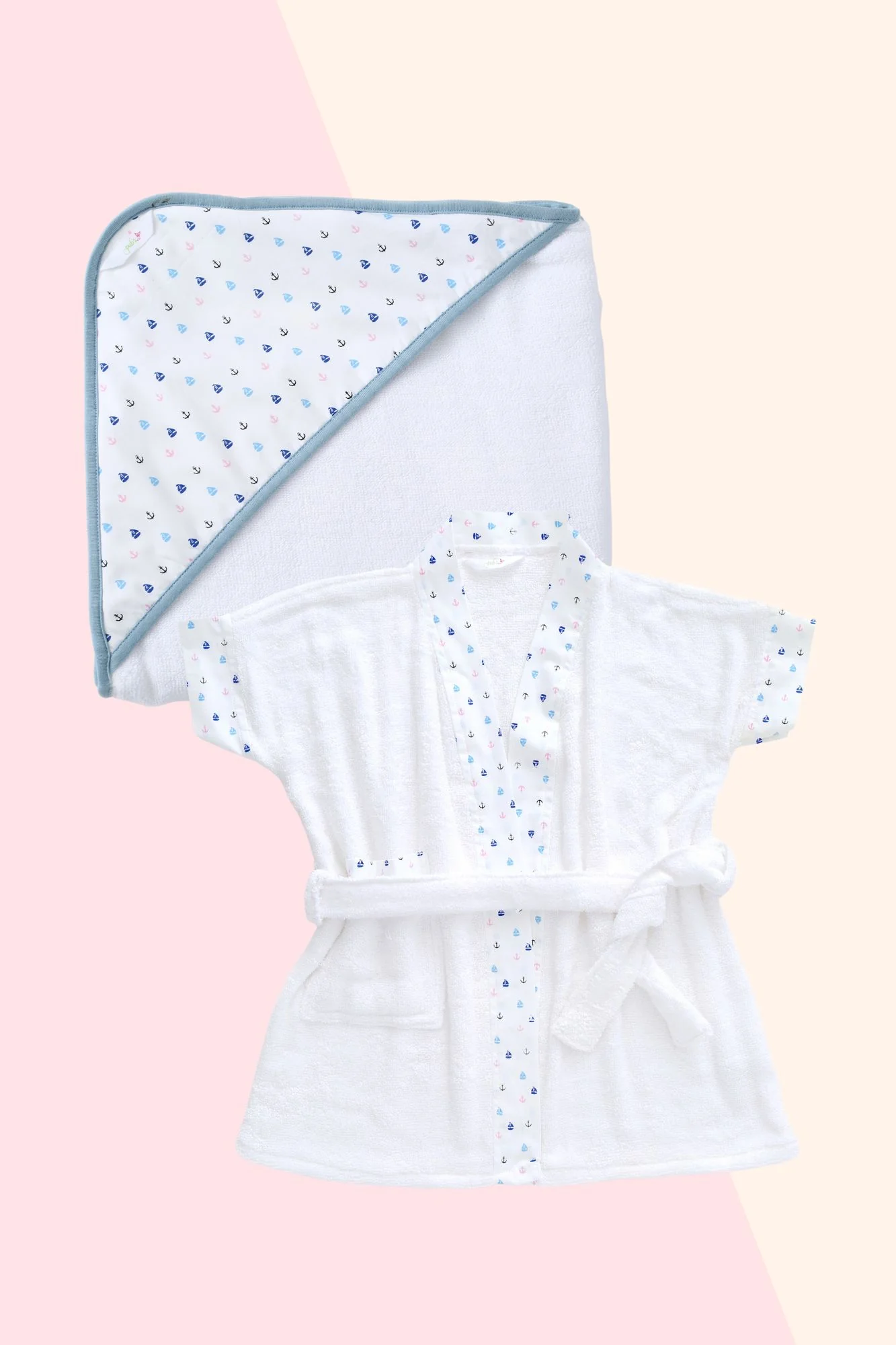 Sail and Anchor - Towel & Robe Bath Kit (Set of 2) - Chenance