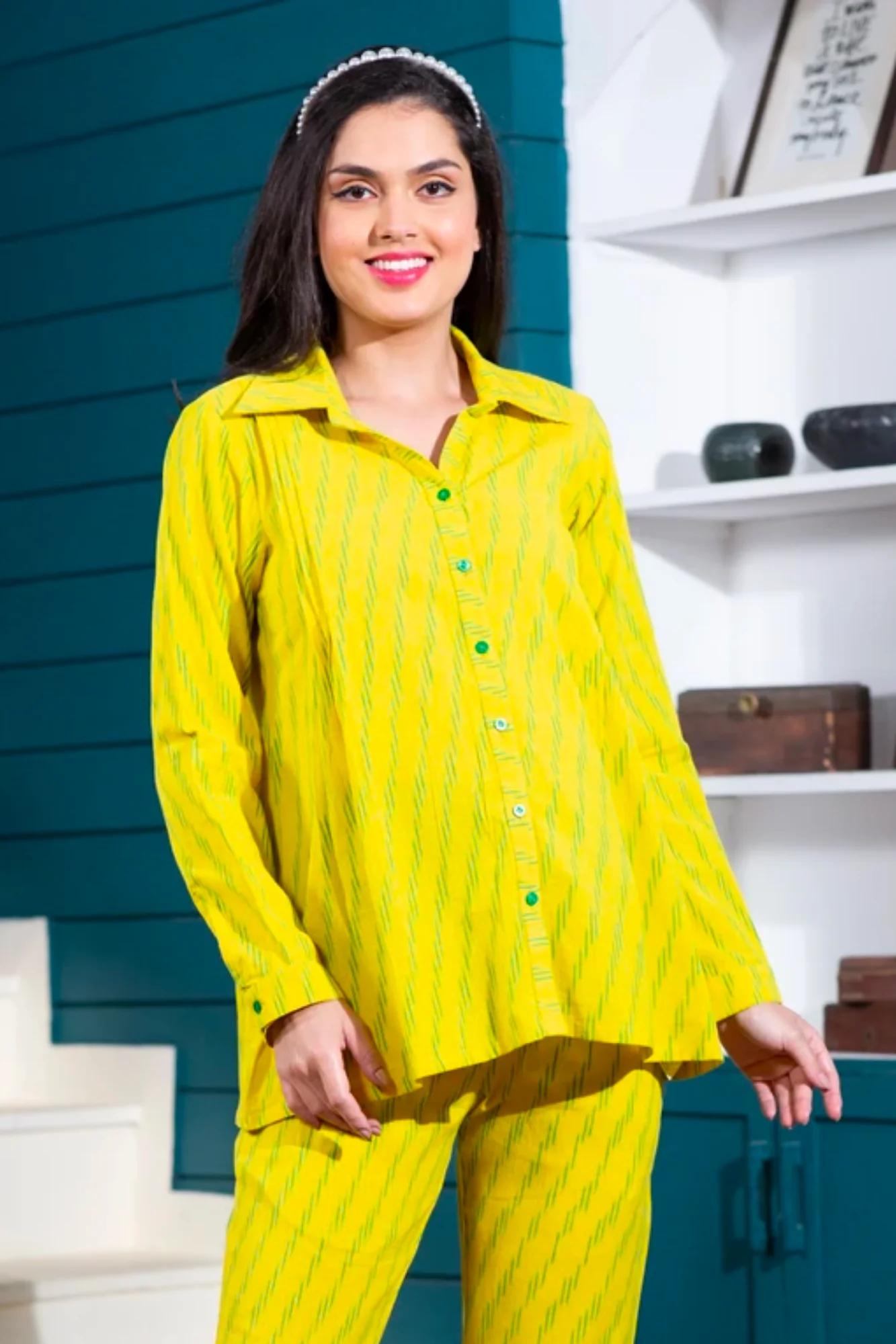 Classic Lemon Maternity & Nursing Top (100% Cotton) - Chenance