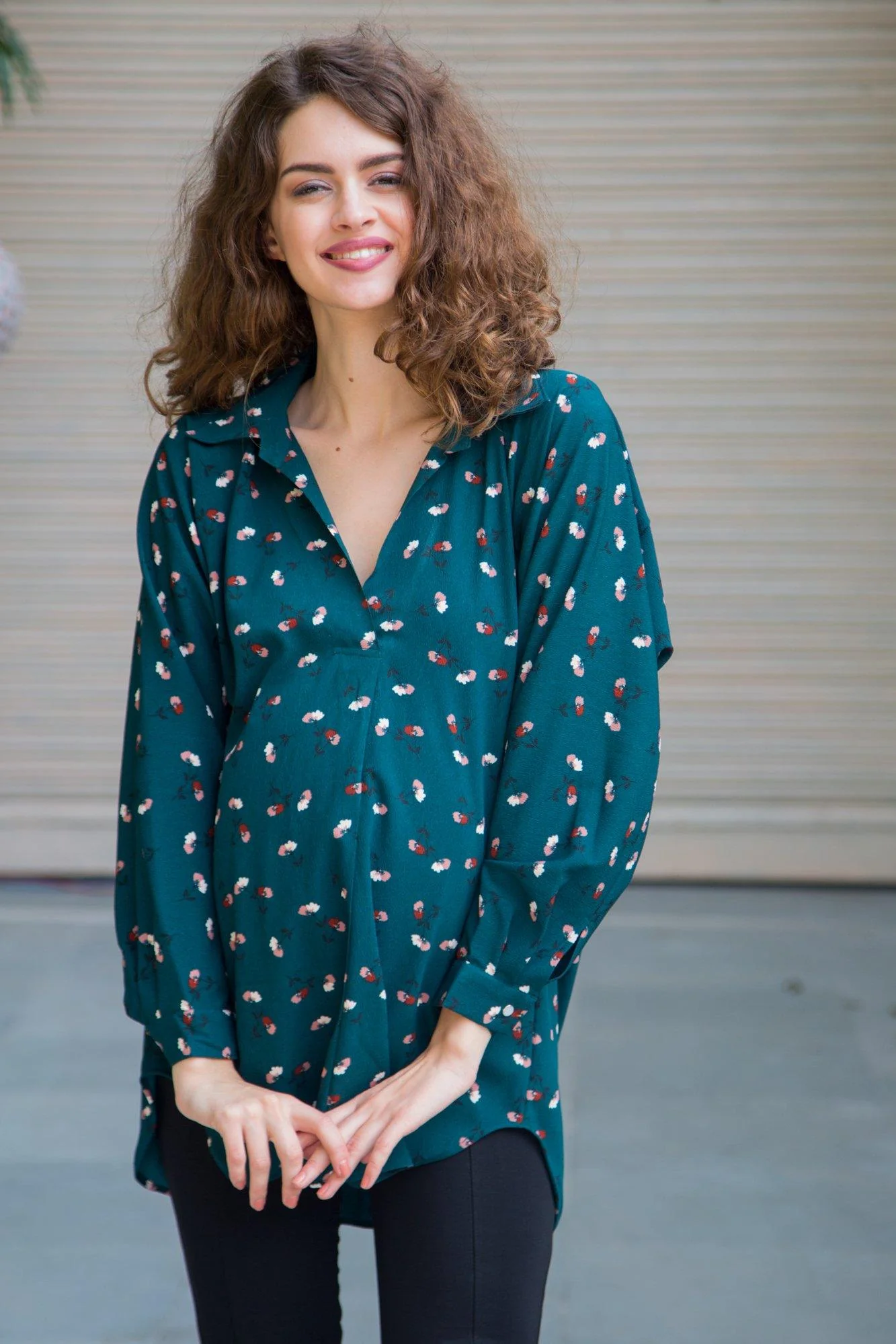 Jade Floral Maternity Top - Chenance