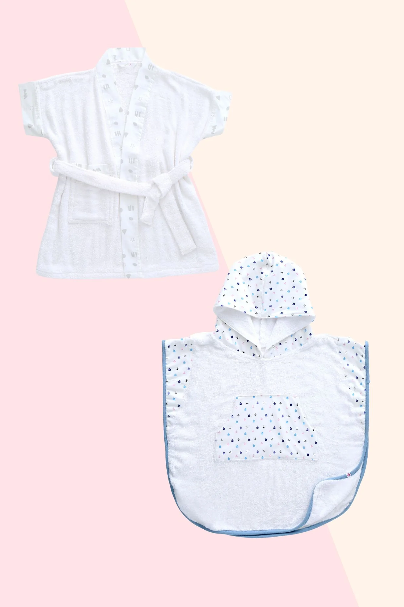 Geometric Sail - Bathrobe Kit (Set of 2) - Chenance