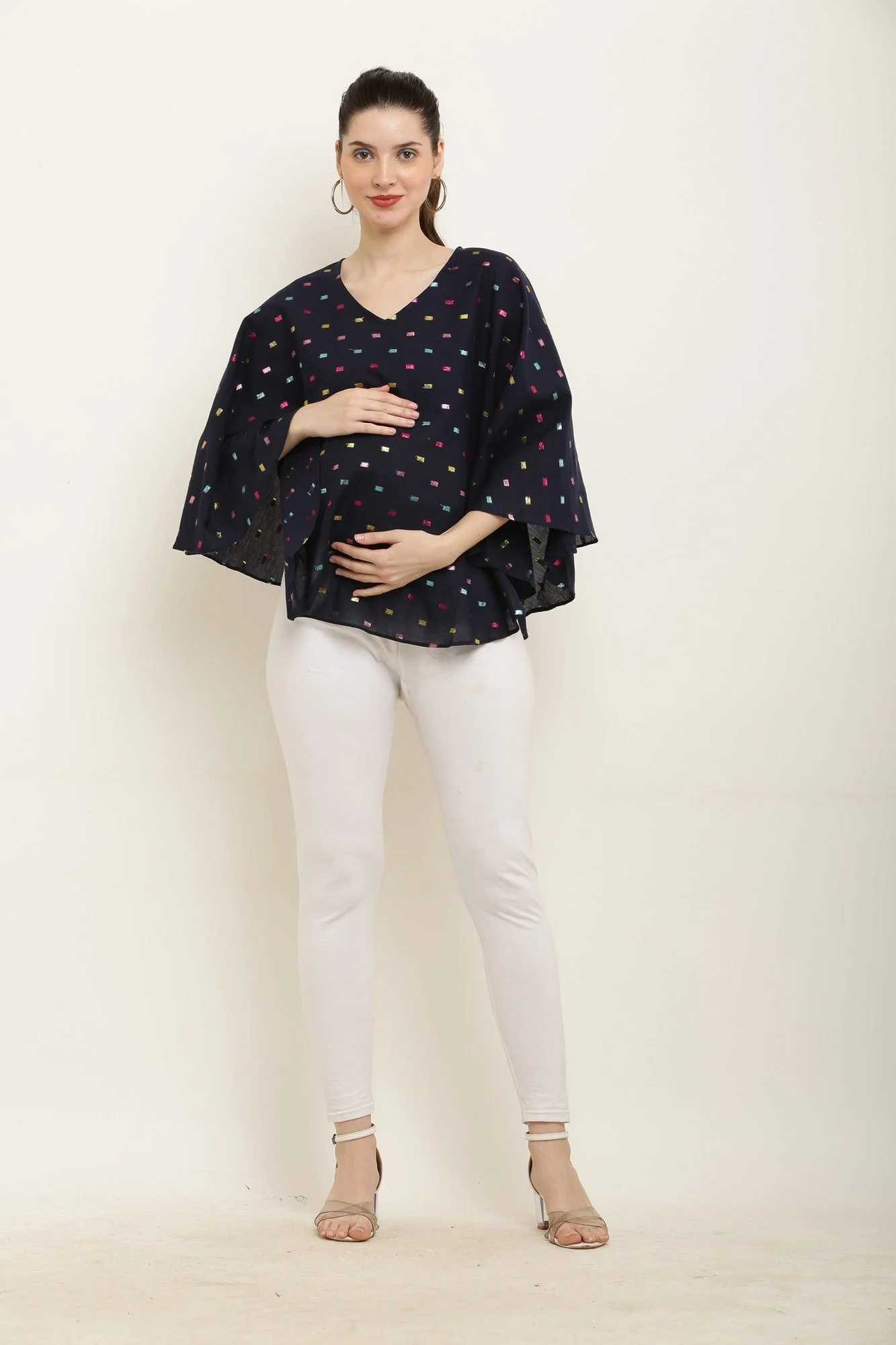 Midnight Blue Maternity & Nursing Stole - Chenance