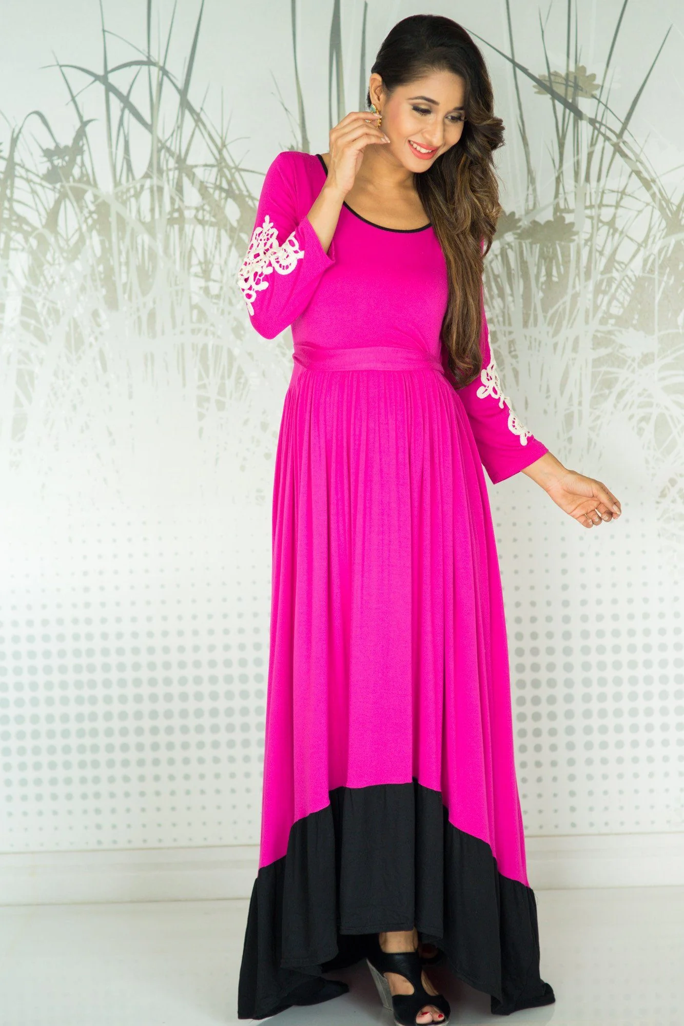 Long Hi-Low Stretchable Maternity Maxi - Chenance