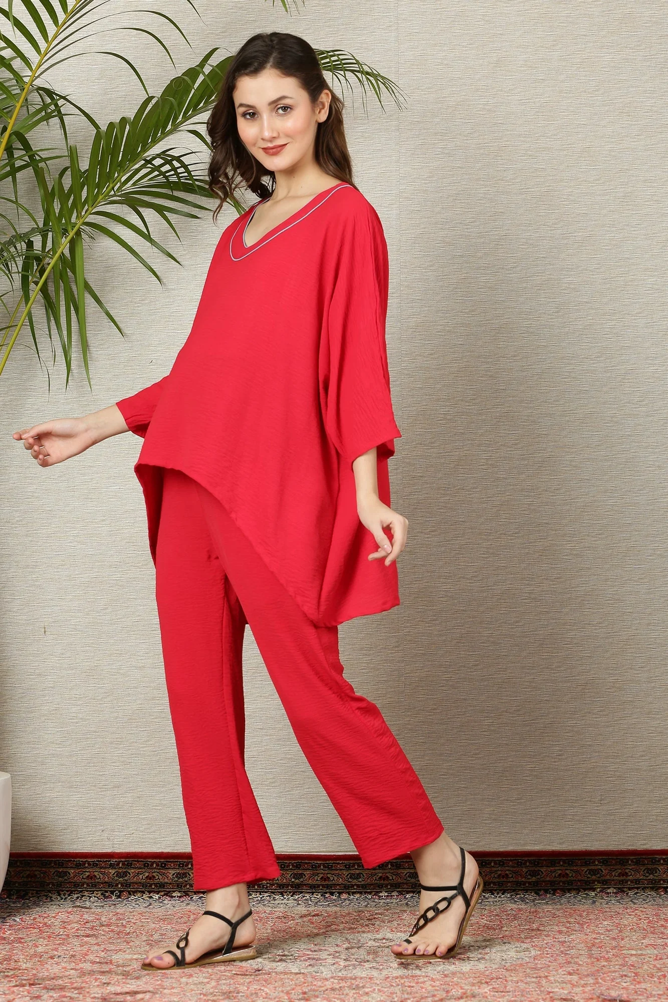 Spicy Poppy Red Maternity Dress - Chenance