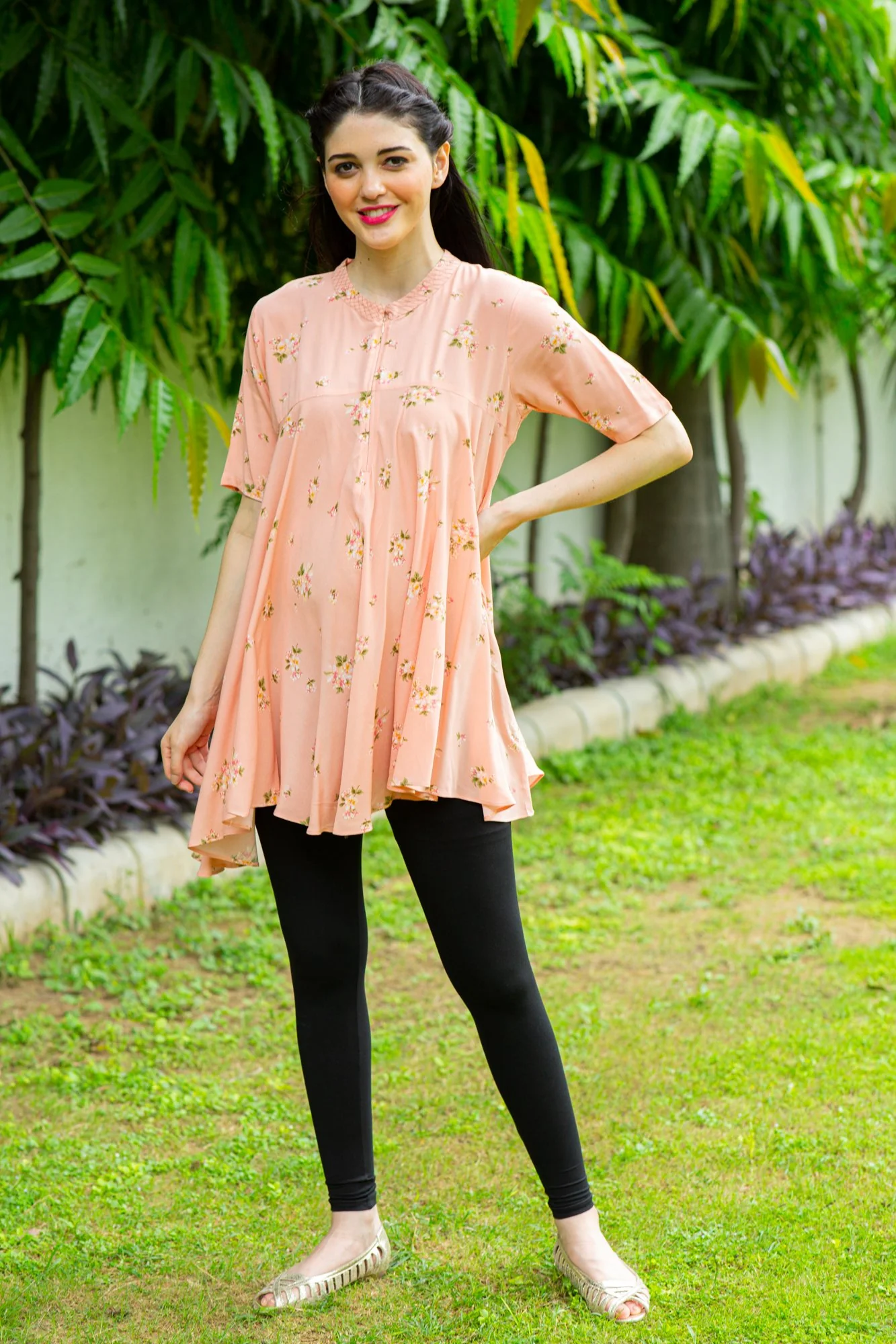 Blush Maternity & Nursing Flair Top - Chenance