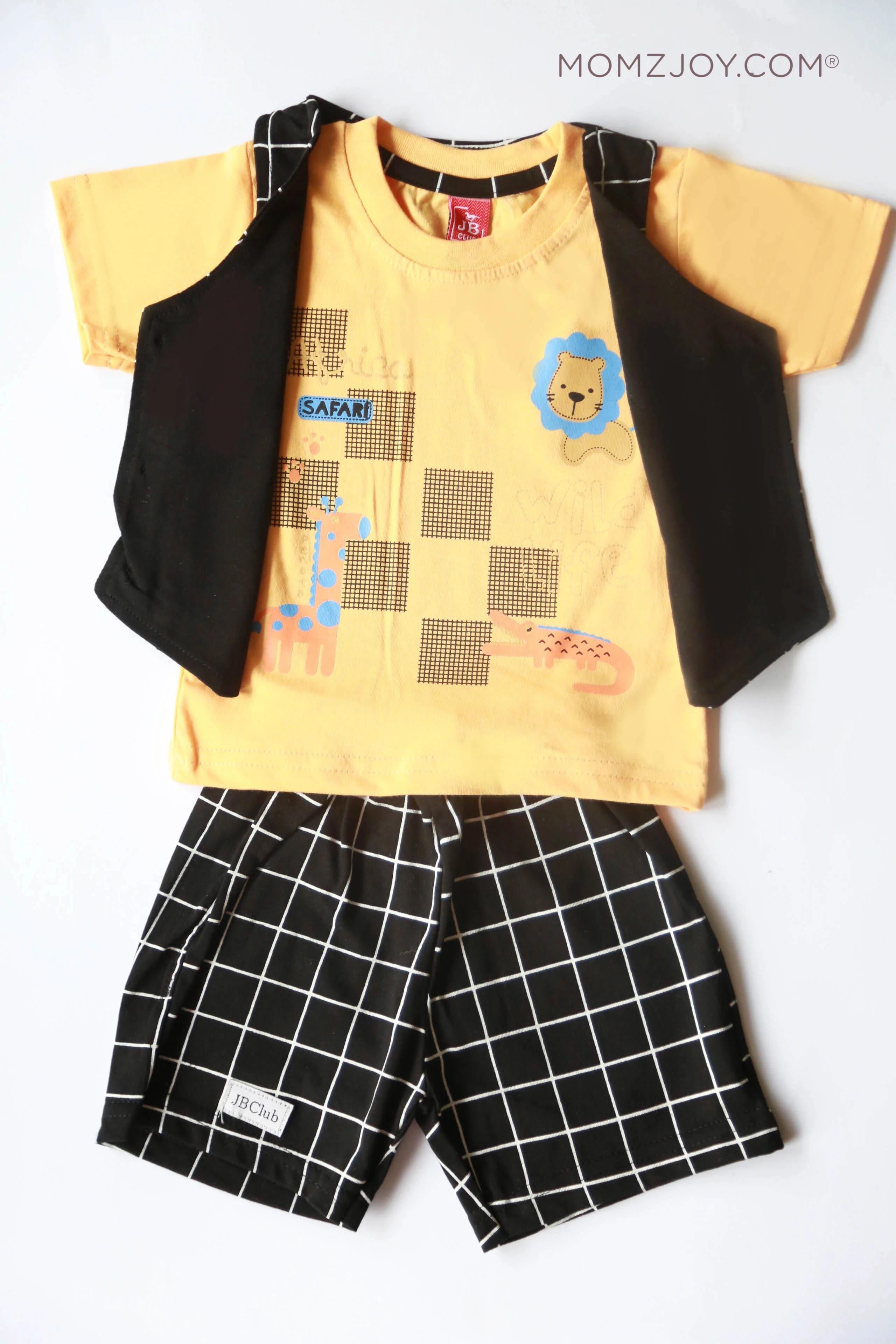 Yellow Anchor Shorts Set (0-18m) - Chenance