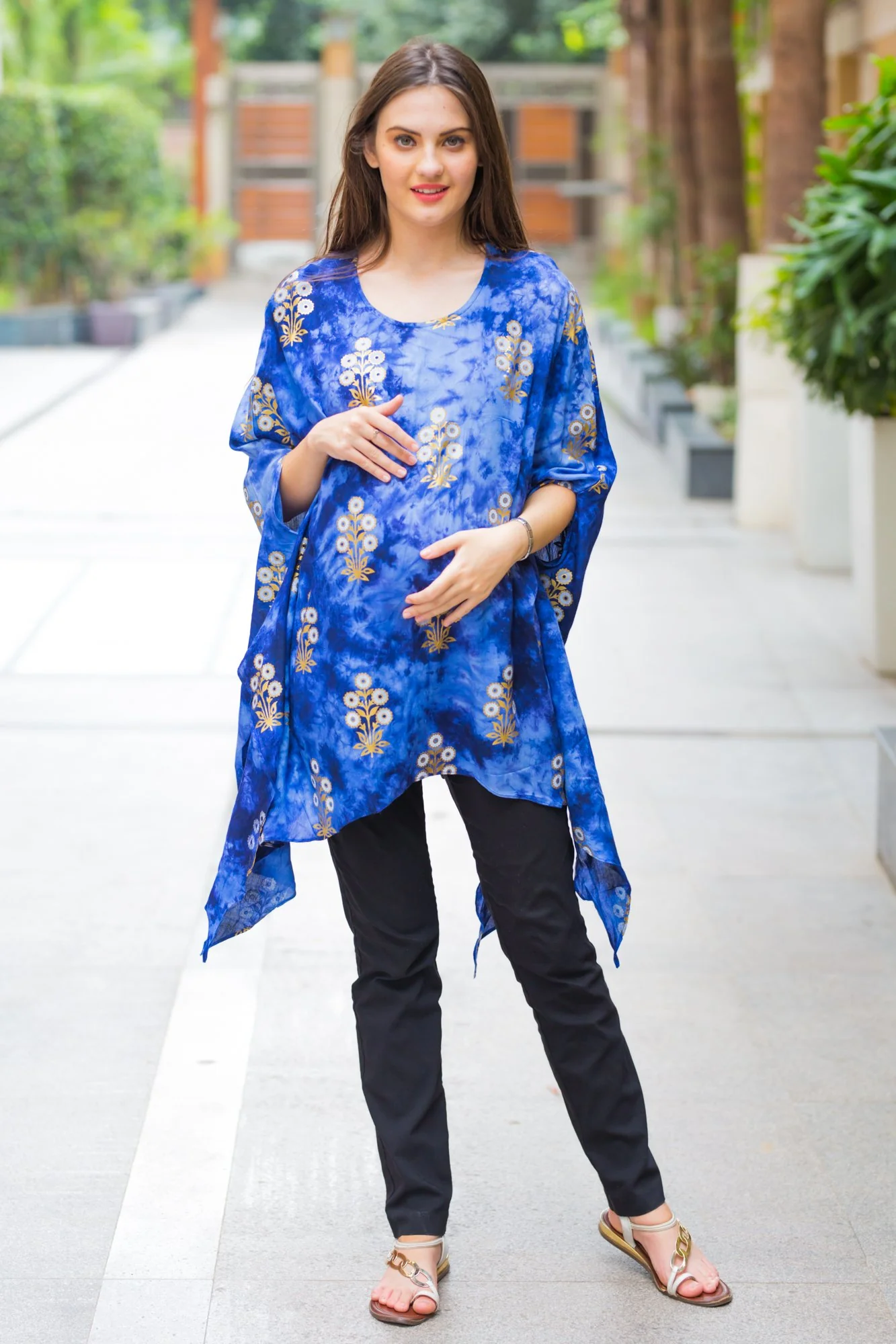 Eden Embellished Maternity Poncho - Chenance