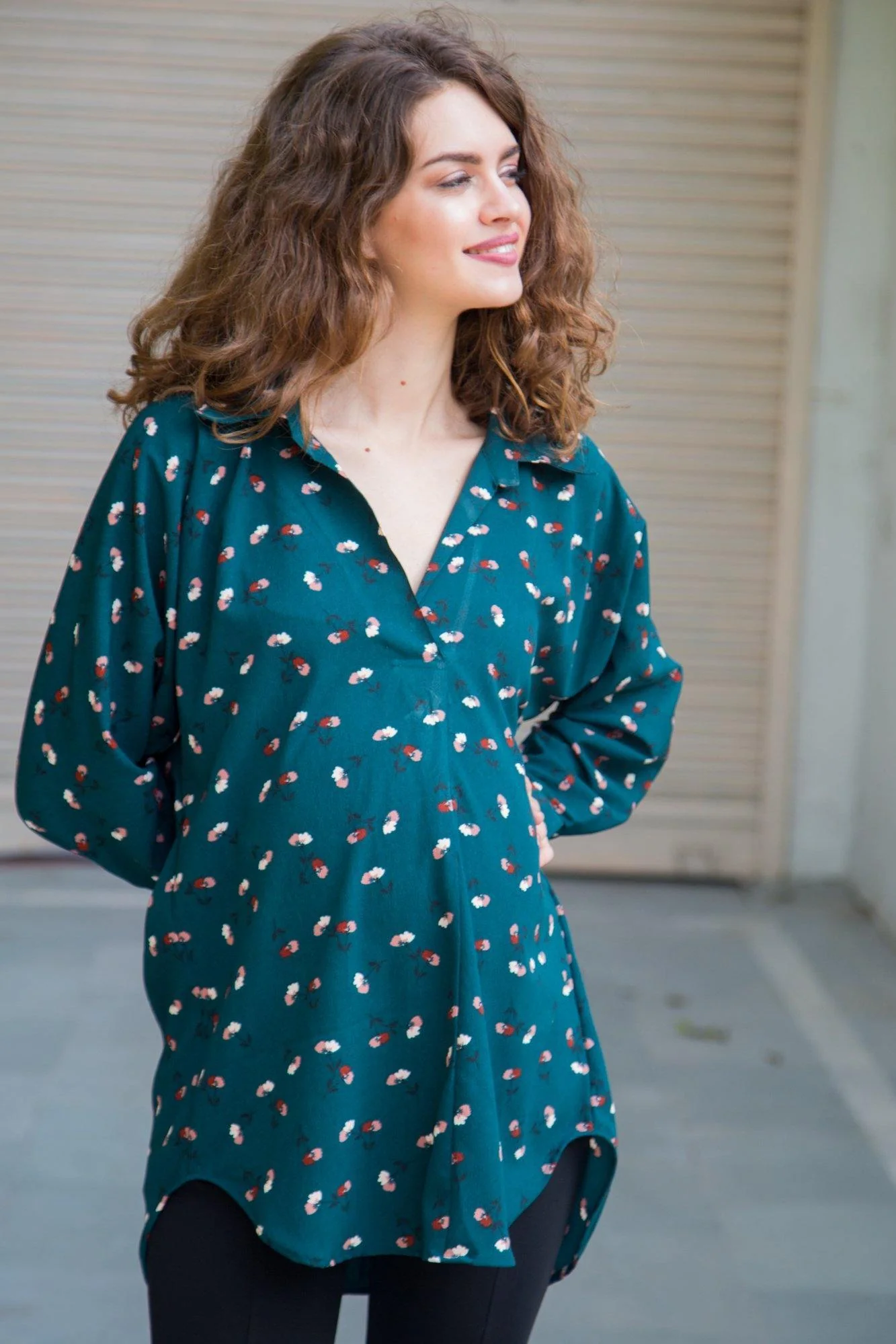 Jade Floral Maternity Top - Chenance