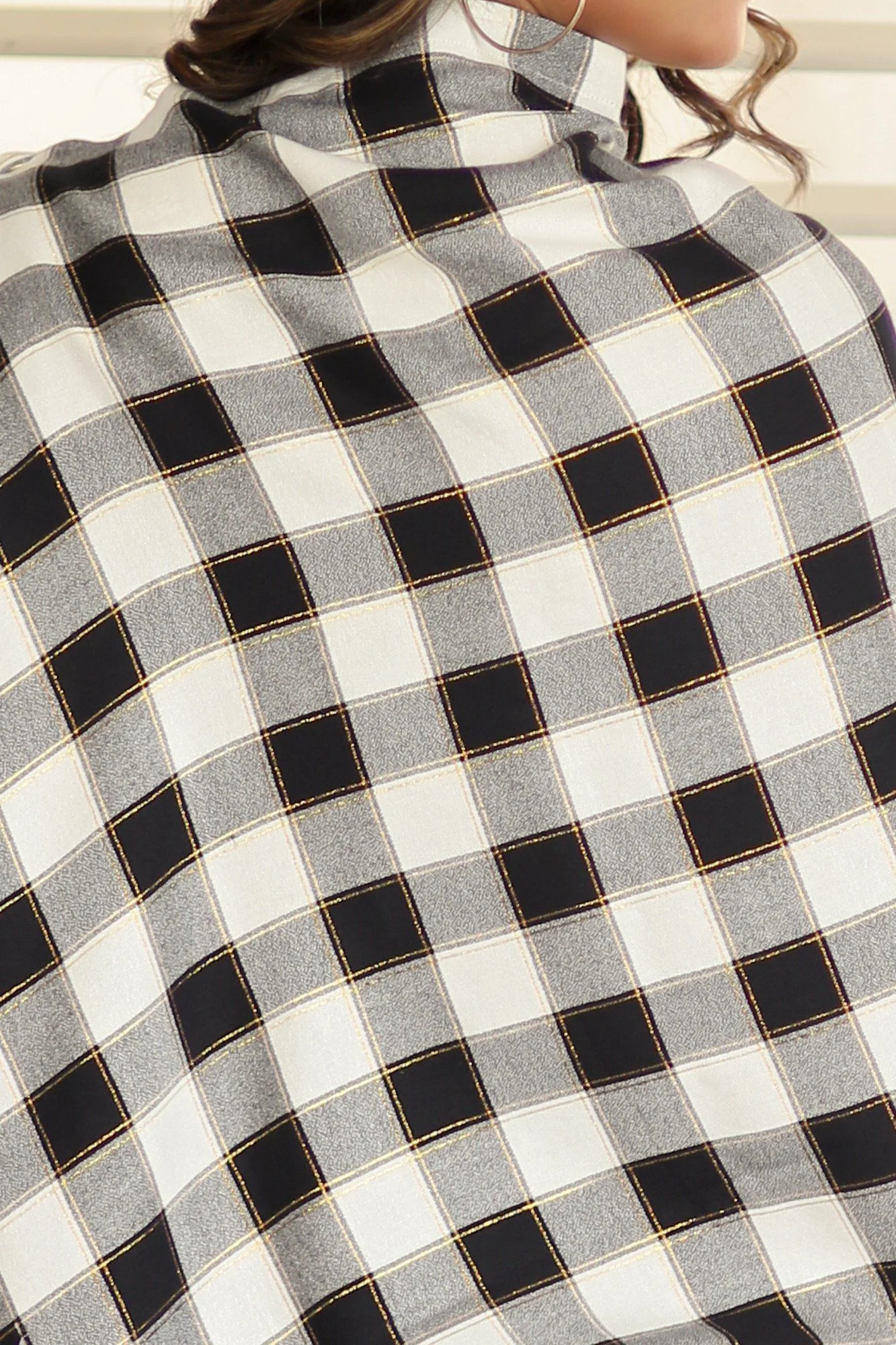 White & Gold Versatile Nursing Stole - Chenance